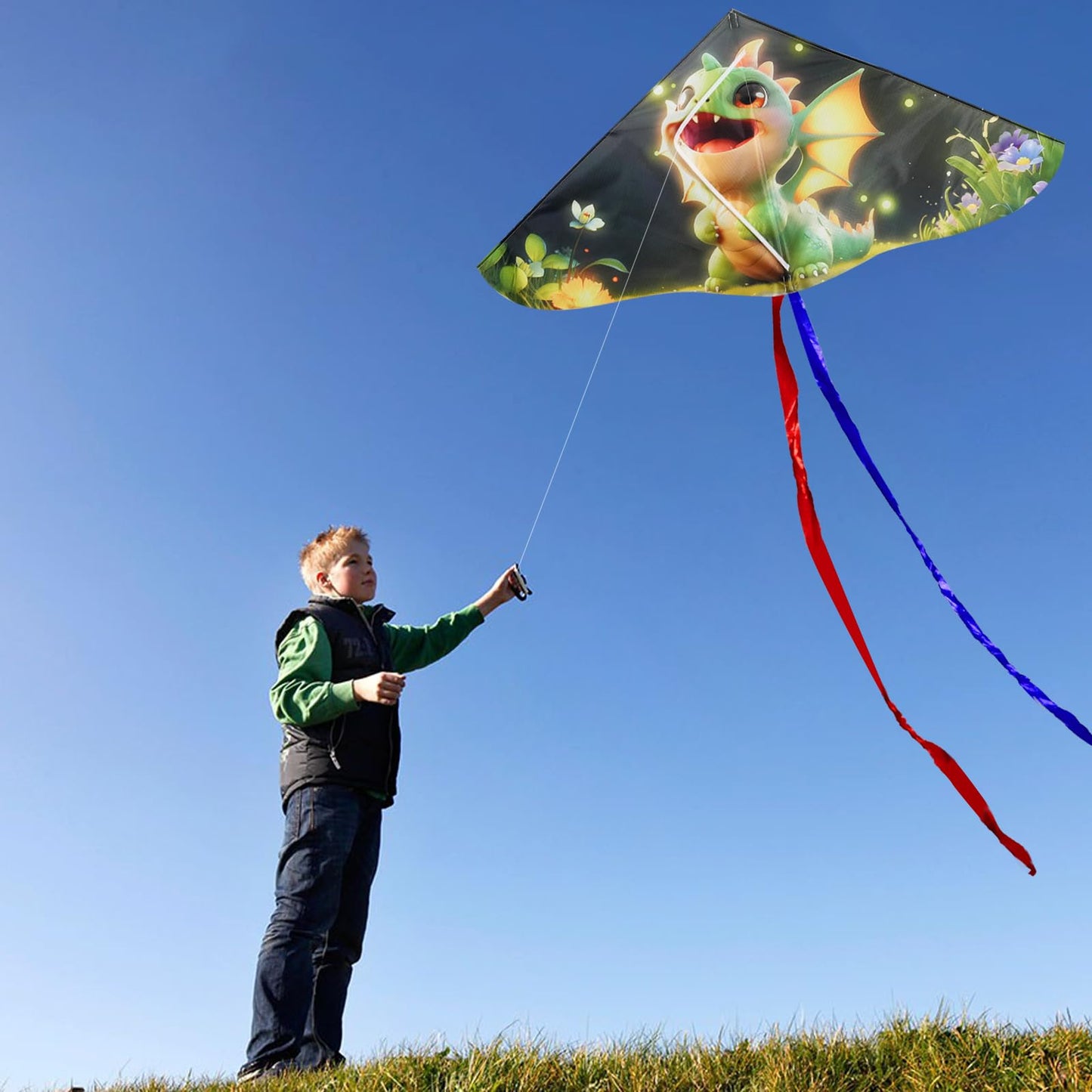 Hengda Kite Painting Series Delta Kite,For Kids And Adults,Easy To Fly,Excellent Fabric And Structure Design,The Pictures Are Be