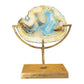 Decorative Agate Stone Slice On Metal Stand