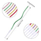 BBTO 48 Pieces Twisty Birthday Spiral Cake Candles with Holders Long Thin Curly Coil Metallic Cake Cupcake Candles for Birthday