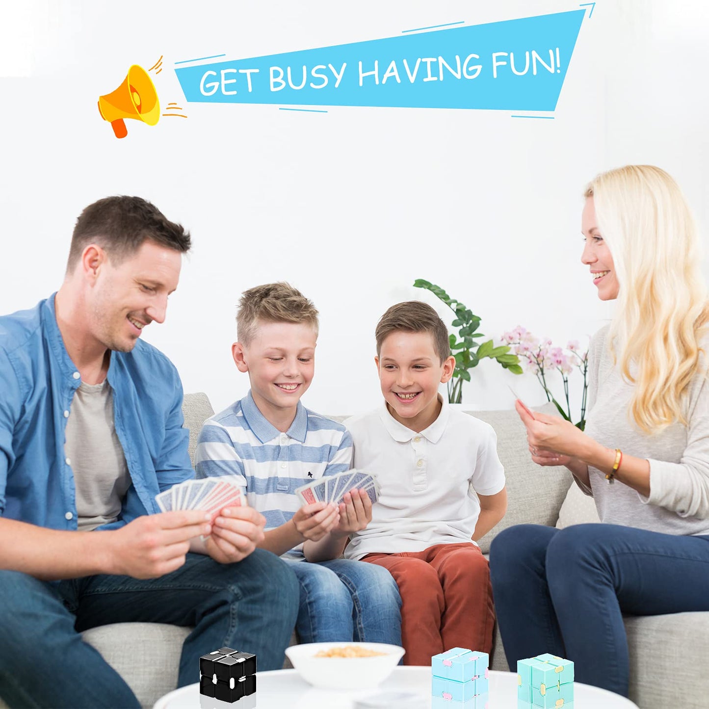 22 Pieces Toy Cube  Handheld Cube Anxiety Relief Cube Flip Toys Toy Blocks for mature-themeds Relieve Stress and Kill Time