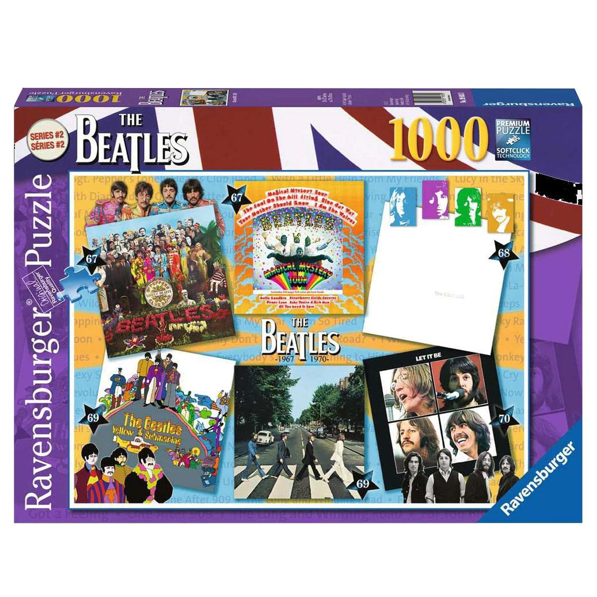 Ravensburger 1000 Piece The Beatles Albums 1967-1970 Puzzle Set - Cardboard