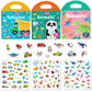 6 Sets Portable Jelly Quiet Busy Sticker Book, Vehicle & Animal & Ocean & Dinosaur & Insect & Space Reusable Sticker Books For Kids, Toddler Sticker Activity Book Preschool Learning Activities