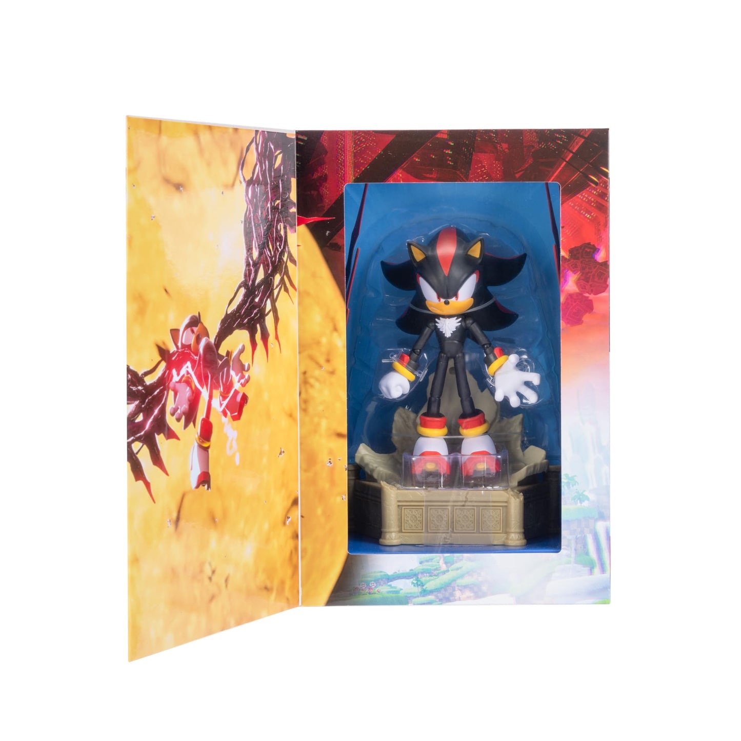 Sonic The Hedgehog Shadow Action Figure - 6-Inch Customizable Collector Edition - Plastic Material