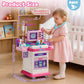 Lehoo Castle Doctor Kit for Toddlers, Mobile Cart with Lights & Sound, Pink, Model DK-007-P, Ideal Gift for Girls 2-5 Years Old