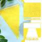 Tatuo 820 Ft 500 Pcs Pennant Banner Flag String Hanging Triangle Bunting Flag For Party Celebration Holiday Wedding Decoration, 10 Set (Yellow)