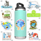 Earth Stickers Environmental Stickers Pack Waterproof Laptop Stickers For Kids Environmentalist(50 Pcs)