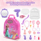 4 In 1 Girls Vanity Set - 40 Pcs Toddler Vanity With Fashion Accessories, Pretend Makeup For Toddlers 3-5, Play Makeup For Girls