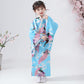 CRFASIBE Japanese Traditional Dress Kimono Robe for Kids Girls Yukata Kimono Anime Cosplay Robe
