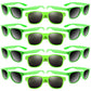 Morcheiong 12 Pack Party Sunglasses In Bulk For Birthday Summer Party Goody Bag Fillers Favors (Green)