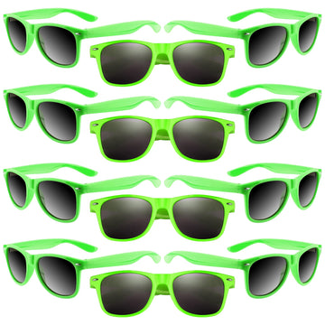 Morcheiong 12 Pack Party Sunglasses In Bulk For Birthday Summer Party Goody Bag Fillers Favors (Green)