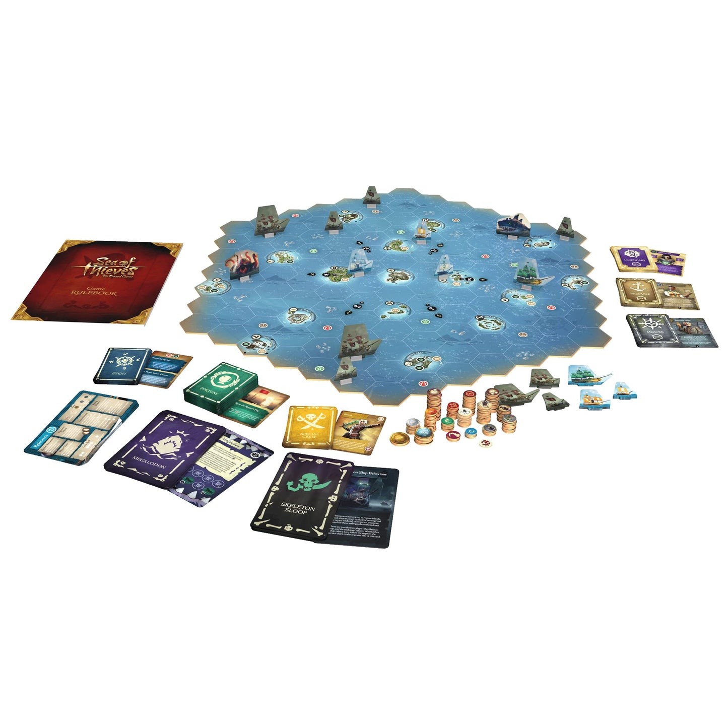 Steamforged Games Sea of Thieves Board Game - Voyage of Legends, Assorted Color, Cardboard Material, Model SFSOT-001