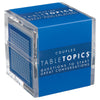 TableTopics Couples Conversation Cards - 135 Fun Date Night Prompts, 4" Cube, Blue and White, Model 9637-BLACK
