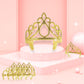12 Pieces Princess Crowns for Girls Princess Crowns and Tiaras Dress up Costume Party Favor Accessories Gold Tiaras for Girls We