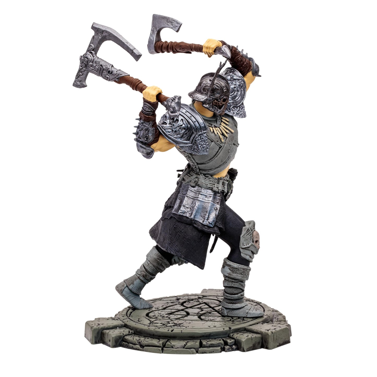 McFarlane Toys Diablo IV Barbarian 6-Inch 1:12 Scale Action Figure with Interchangeable Head  4   Display Base  and Mystery Weapon (Epic)