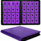 16 Pocket Card Binder  1000+ enhanced Zip Trading Card Binder  Double Sided Pocket Card Binder Album  Ringless Card Folder for MTG  TCG  Sports Card (Purple  16Pockets)