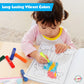 Playkidiz Paint Sticks, 6 Pack, Classic Colors, Twistable Crayon Paint Sticks, Mess-Free Tempera Paint, Quick Drying, Great Birt