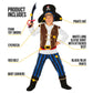 Morph Pirate Costume For Kids - Boys Pirate Outfit, Fun Dress Up Costume For Halloween, Parties, Dress Up Events, 4-6 Years