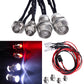 GoHobby RC Car Lights 4LEDs Headlights Taillight Kit Compatible with Traxxas HSP Tamiya Redcat RC4WD Axial SCX10 RC Car Truck Cr