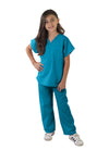 Natural Uniforms Childrens Scrub Set-Soft Touch-Role Play Costume Set (Teal, 4)
