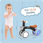 Umatoll Colorful Lighting Baby Balance Bike For 1 Year Old Boys Girls, 12-24 Months Toddler Balance Bike With Removable Basket,