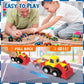 Mindpal 50 Pcs Toy Cars With Large Plastic Organizer, Pull Back Cars For Kids, Cars For Kids Ages 3-5, Birthday And Party Decora
