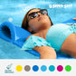 TRC Recreation Foam Swimming Pool Float Mat, 1.5” Thick, Vinyl Coated, Adult Lounger, Bahama Blue, Model 8070026-K