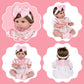 Aori Reborn Baby Dolls Clothes - Pink Outfit Clothing Set For 20-22 Inch Lifelike Newborn Girl Dolls