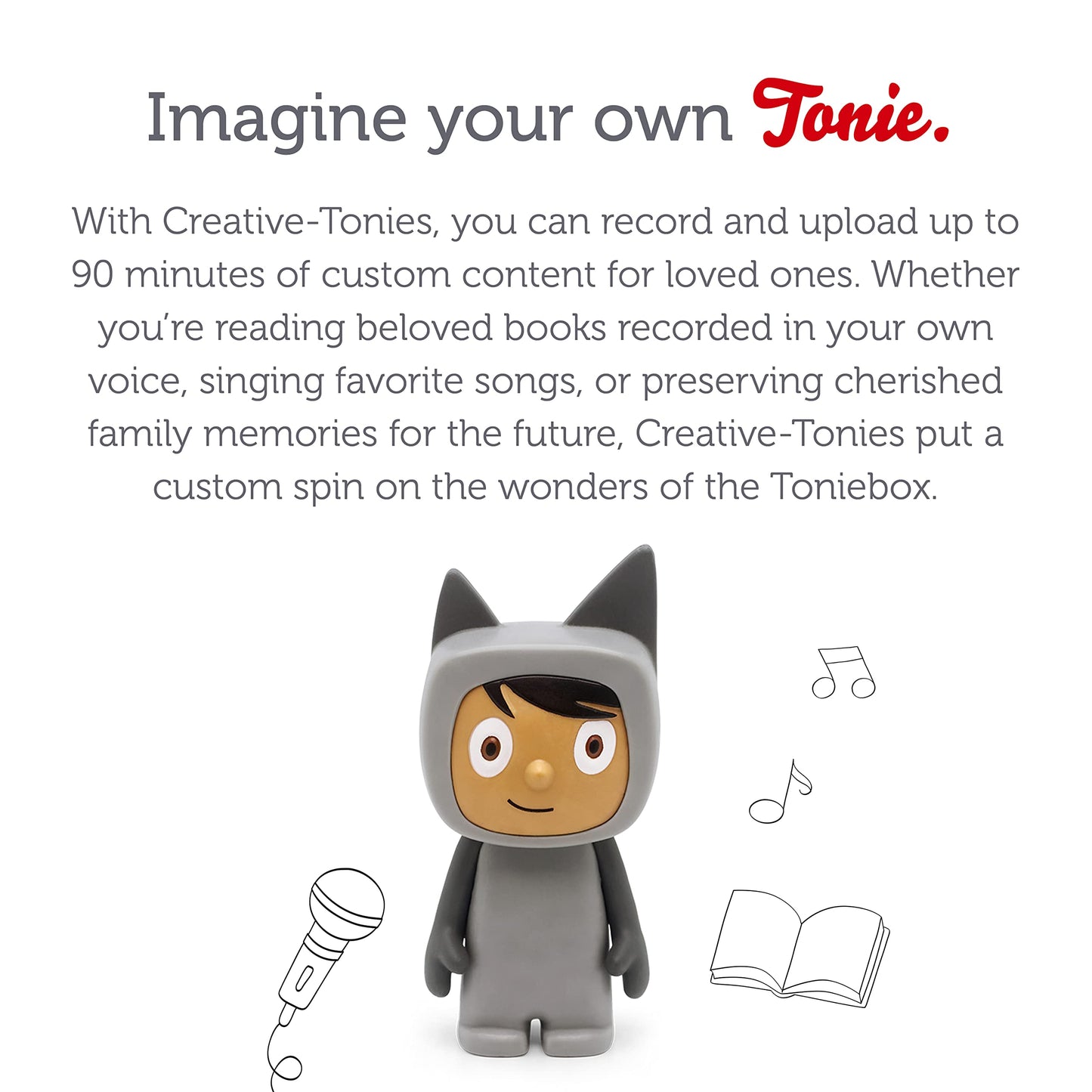Tonies Creative Audio Character - Gray/Medium
