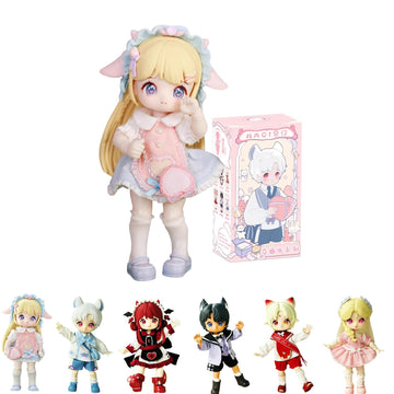 Gnatapiay Bjd Dolls Blind Box For Girls Surprise Gifts, Random Design Kawaii Series Collectable Action Figure Bjd Doll For Girls