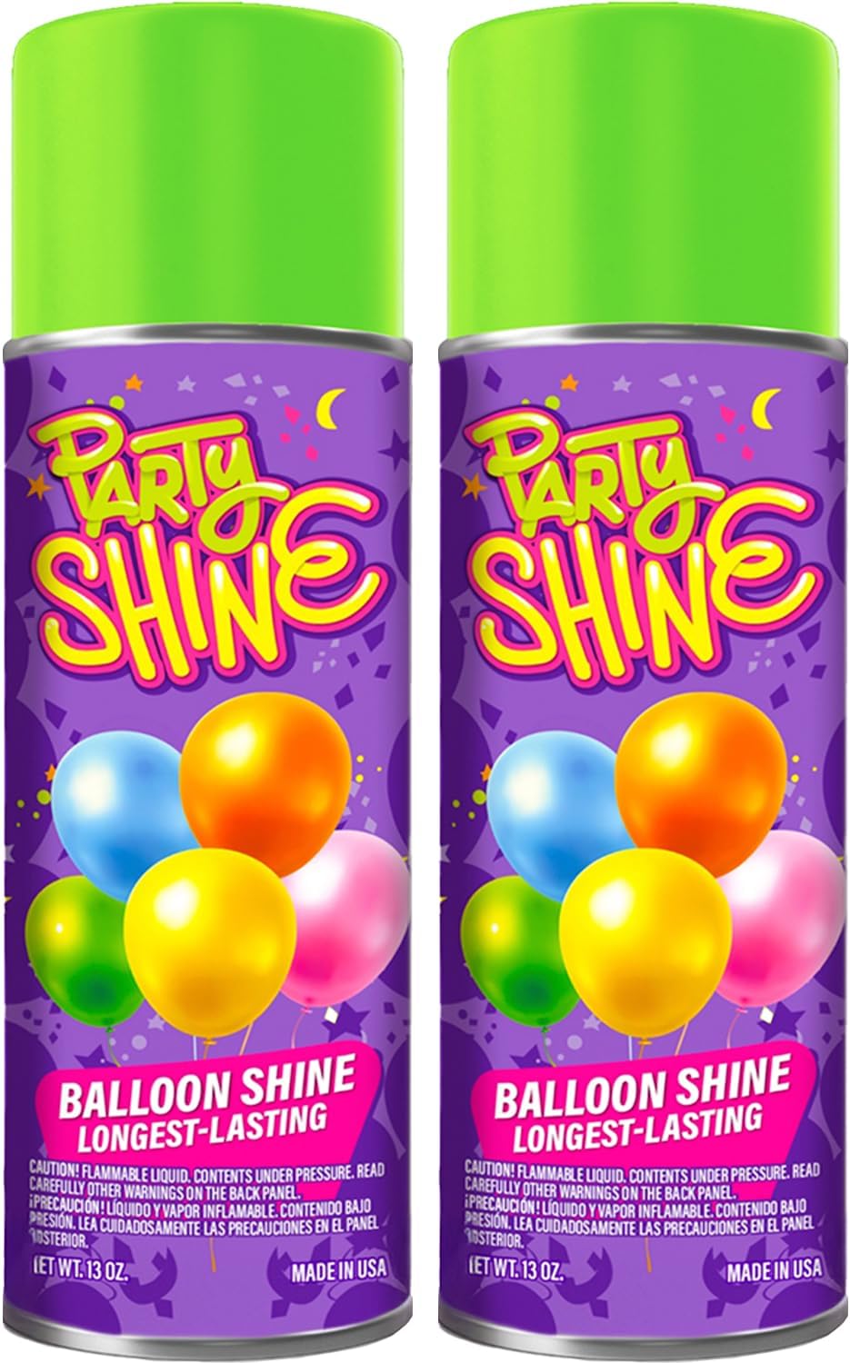 Shiny Fiesta Party Shine Balloon Shine Spray, Silicone Spray for Latex Balloons, Balloon Spray Shine, Waterproof, Fragrance-free
