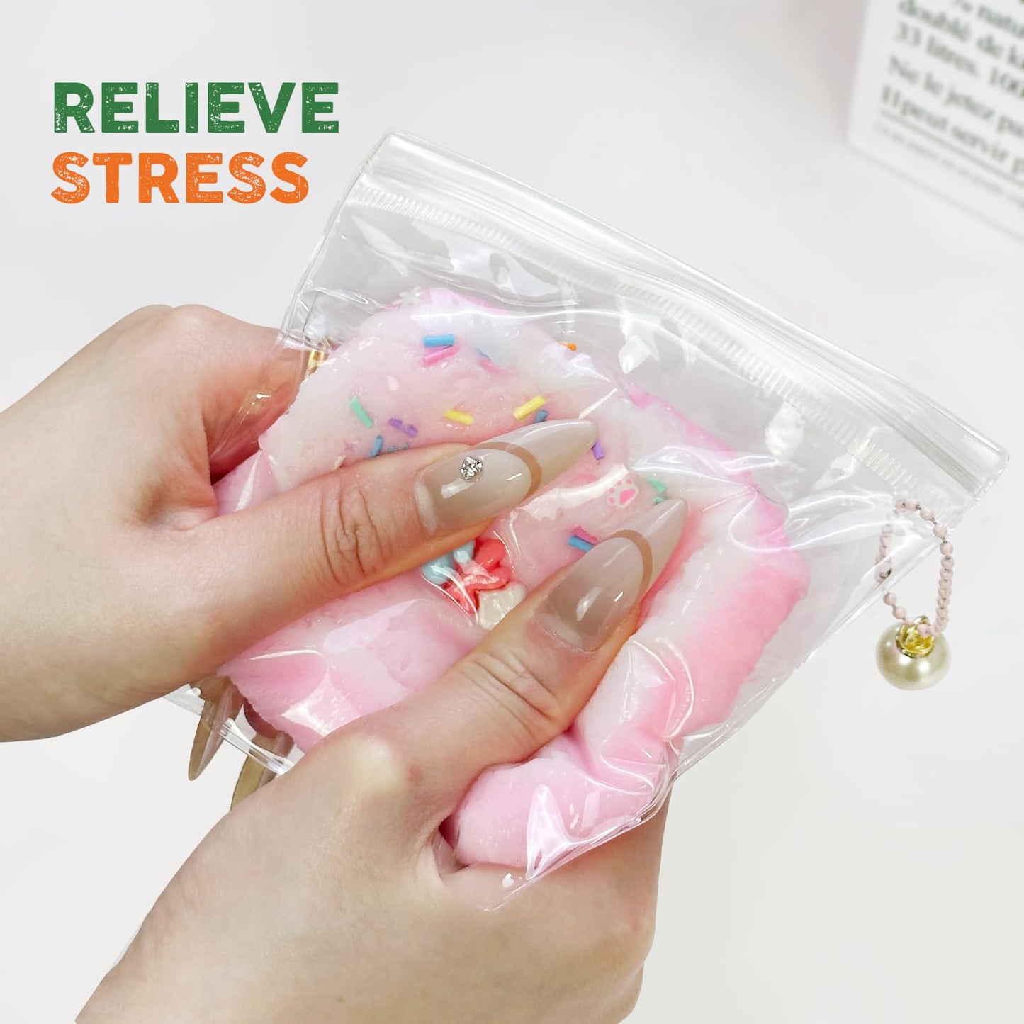 Taba Squishy Toys Valentines Cat Paw Cute Kawaii Squeeze Toys  Sticky Squishy Fidget Toys Silicone Squeeze Toy for Stress Relief Cute Soft Toys Best Valentines Gift for Anniversary (1pc Random Color)