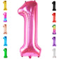 Katchon, Hot Pink 1 Balloon For First Birthday - 40 Inch | Hot Pink One Balloon For First Birthday | Number 1 Balloons For 1St Birthday Decorations | 1St Birthday Balloon, Hot Pink Party Decorations