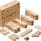 Sainsmart Jr. Wooden Train Track 52 Pcs, Track Expansion Compatible With All Major Brands Toddler Railway Toy Train Set Boys Train Set 3+