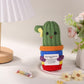 Lasuroa Funny Positive Cactus, 5.1 Inch Emotional Support Plush Crochet Potato Plant Knitted Doll Toy With Encouragement Card Wool Gift Decoration For Party, Birthdays, Mexican Cinco De Mayo Fiesta
