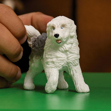 Schleich Farm World New 2024 Farm Animal Toy Old English Sheepdog Dog Figurine