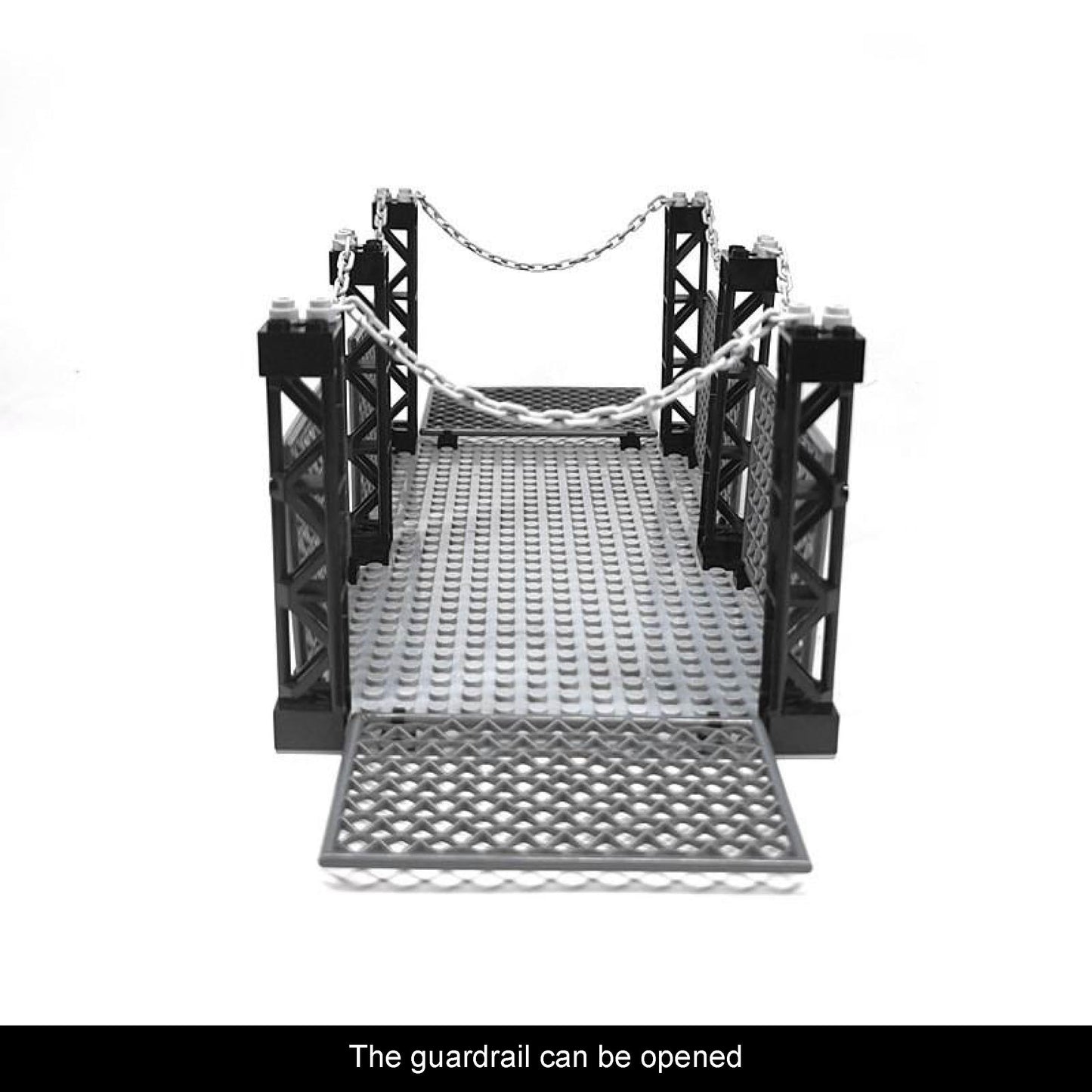 Safety Guardrail,Closed Cage Building Blocks Set,Compatible with Lego Jurassic World t rex ,Halloween Jail,WW2 Military and More