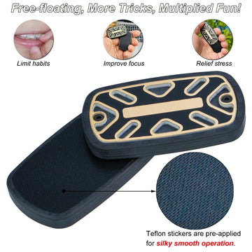 Djuiinostar Silent Fidget Slider (Carbon Fiber ), Silky Smooth Operation, Robust, Big Lightweight, Strong Haptic Feedback, Free-Floating, Premium Fidget Toy, Magnetic Slider, Best Gift Option Dfs-28