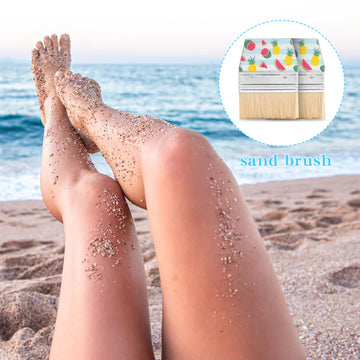 WANGDEFA Sand Beach Cleaning Brush Body Skin Feet Sand Remover for Beach Volleyball Sandboxes Beach Events Water Activities Sand