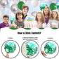 Green And White Balloons, 60 Pcs Green And Silver Balloons With Green Confetti Metallic Silver Balloons, 12 Inch Emerald Green D