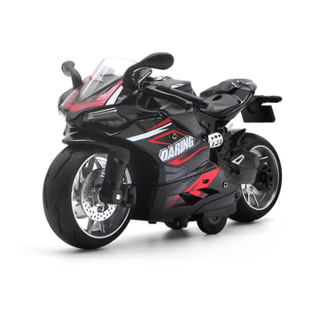 Toy Motorcycle,Pull Back Motorcycle Toy With Sounds And Lights ,1:12 Scale Motorcycle Model Toy For Kids, Pull Back Vehicle For 