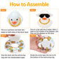 Wonuu Car Accessories Rubber Ducks Dashboard Decorations Rubber Duck Pink Accessories Dashboard Duck Car Decorations Car Ducks For Dashboard Car Duck Car Dashboard Decorations, Bg-White-Strawhatwhite