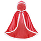 Century Star Girl Fur Princess Cape With Hood Girls Cloak For Little Girls Christmas Red 4-5 Years