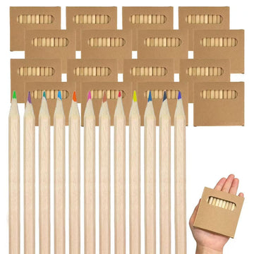 600Pcs Mini Colored Pencils Bulk Pre-Sharpened Short Art Pencils for Classroom, Party Favors & Wedding Goodie Bags,12 Assorted C