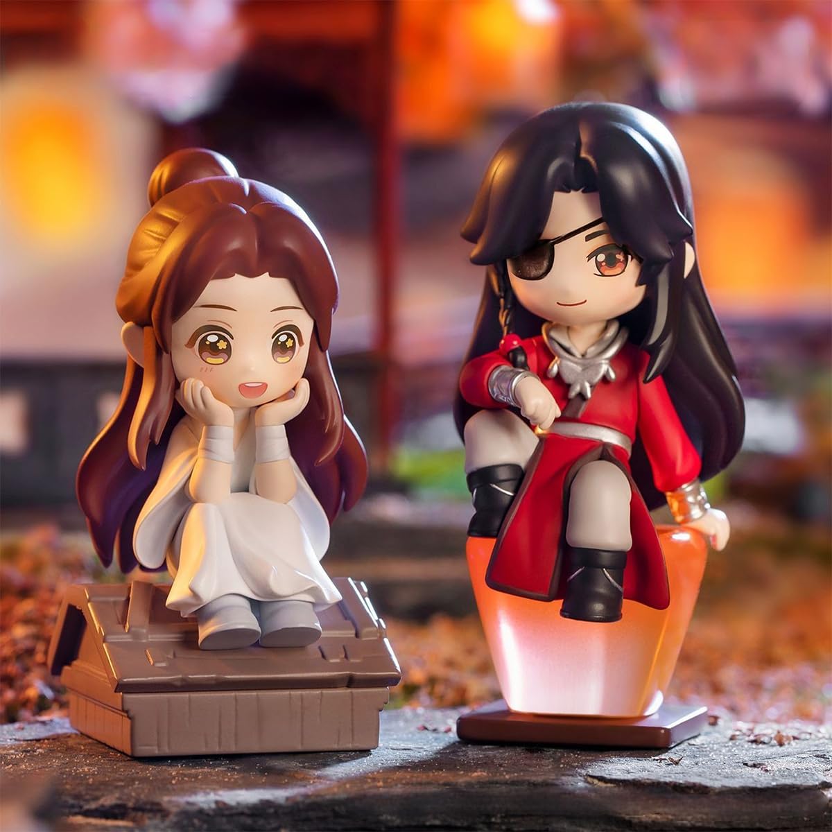 Rzahuahu Heaven Official Blessing Hua Cheng Xie Lian Chibi Figure Blind Box Anime Gift (Single (Randomized))