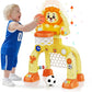 Toddler Basketball Hoop & Soccer Goal for Kids 1-3 Years Old, Baby Toys for 1 2 3 Year Old Boy Girl Gifts, Montessori Interactiv