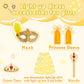 Aolliya Light Up Princess Dress For Girls Yellow Princess Lighted Dress Up For Halloween Carnival Cosplay Birthday Party