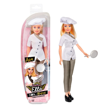Mga Entertainment Dream Ella I Am A Baker Aria Fashion Doll, Includes Chef Jacket, Hat & Pan Accessories, Blonde Hair, Career Play Pretend Gift For Kids, Toys For Girls & Boys Ages 3 4 5+ Years