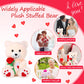 Chalyna 10 Inches Toy With Rose Plush Stuffed Animal Plush Valentine'S Day Bear Toy Plush Puppy Dog With Heart Rose For Girlfrie