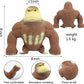 Yjhwlf Stretchy Glue-Sand Filled Rubber Gorilla, Latex Gorilla Soft Decompression Doll Toy, Animal High-Elastic Stretchable Deco