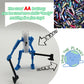 5Pcs 3D Printed Mobile Robot T13 Action Figure, Limbs Movable Figure, Environmental Protection Toys, Desktop Decoration, Creativ